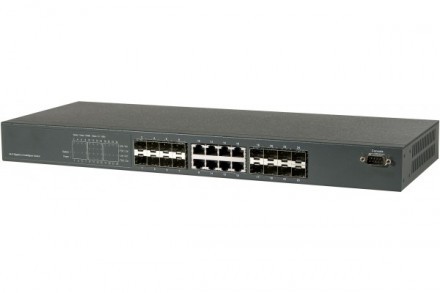 Switch Niv2 8 port RJ45 Ggabit + 16 ports fibre optique SFP