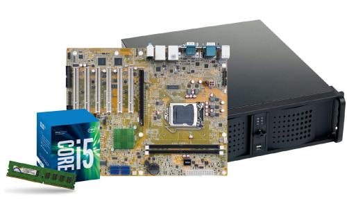 PC-RACK 3U Intel i5-7500 / 8 GB RAM / SSD 256 GB / GIGA LAN / 6x PCI 32 und 1x PCIE x16 Windows 10 64 Bits 3 Jahre Garantie