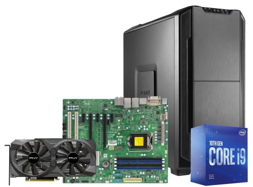 PC-Tower Intel i9-10900K (3.7 GHz / 5.3 GHz) / 32GO RAM /SSD 500Go/2x GIGA lan /windows 10 64 Bits  Garantie 3 ans + NVIDIA Quadro RTX 3070