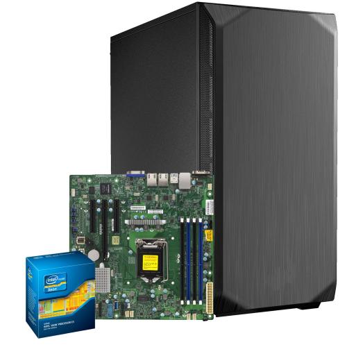 PC-Tower 500W redundantes Netzteil Intel xéon E3-1230V6 8 GB RAM / Raid1 SSD 2x256 GB + Raid5 SSD 3x256 GB / GIGA LAN / Windows 2019 Server - Grundlagen 3 Jahre Garantie Rückkehr zur Werkstatt