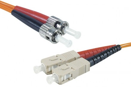 ST / SC fiber optic cable 62.5 / 125 - 1.00 m