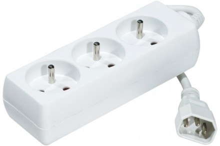 Power strip 3 sockets special inverter with Europa socket 1,50m