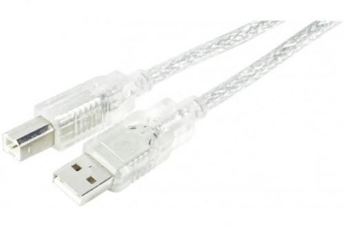 Cordon USB 2.0 type AB M/M - 5m