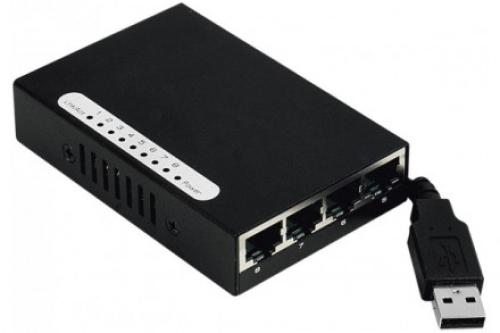 Mini Switch réseau 8 ports 10/100 alimentable par USB