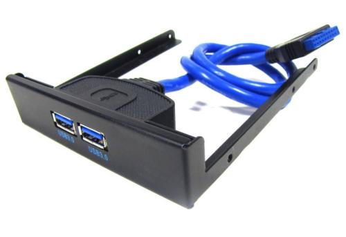 Bahía 2 x USB 3.0 USB A hembra a hembra HS20