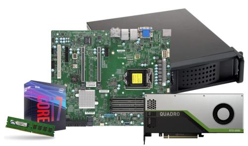 PC RACK 2U Intel i7-9700/ 32GO RAM / SSD 500go+SSD 4To/4x GIGA lan/1 PCI-E x4, 1 PCI-E x1, 2 PCI-Ex16 ,1 PCI 32 Bits slots /1x RS232/ windows 10 64 Bits 3 años de garantía + NVIDIA Quadro RTX 4000