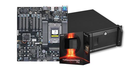 PC RACK 4U AMD Ryzen&#x00002122; Threadripper&#x00002122; PRO 5955WX 16C/32T 4GHz 64M / 32GO RAM /SSD 500Go/2x GIGA lan /windows 10 64 Bits  Garantie 3 ans