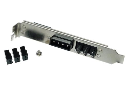Cable slot 1 port Equerre PCI Molex 3x3pins + 1x4pins