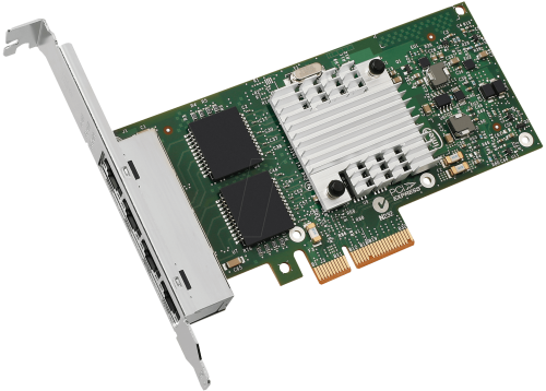 INTEL I350T4V2 Carte réseau PCI-e, 4 x 10 / 100 / 1 000 Mb/s